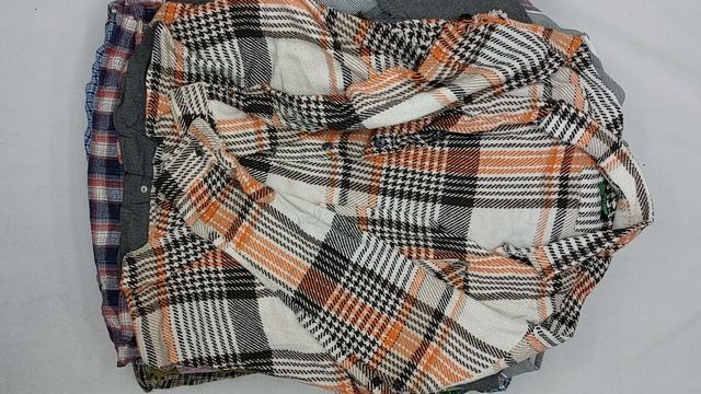 рубашки фланелевые мужские секонд оптом 2 пак