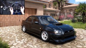 Subaru Impreza WRX STI (RWD Conversion) Drifting - Forza Horizon 5 ｜ Steering Wheel Gameplay
