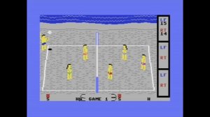 Beach Blanket Volleyball (1986) [Commodore 64]