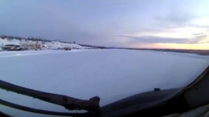 Заход на посадку аэропорт Черский Республика САХА Якутия Ан-24РВ.