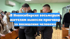 В Новосибирске восьмерым жителям вынесли приговор за похищение человека