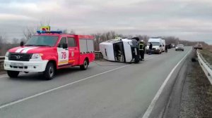 Семь человек пострадали в ДТП с микроавтобусом в Самарской области