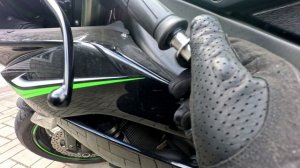 устанавливаем "гарды" на руль Кавасаки ниндзя