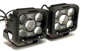 Фары 96W - Aozoom Y30-02 Ближний 32W с СТГ- Дальний свет 64W, ДХО