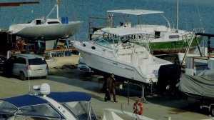 Морской порт Анапы после летнего сезона // 10 ноября 2025 года