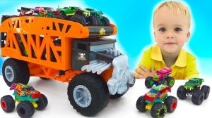 Влад и Ники играют с машинками и знакомятся с новым грузовиком и игровыми наборами!