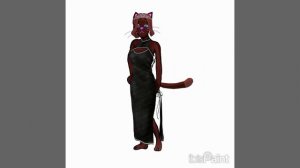 вот как я нарисовала кошку и вот как я её одела #bispaint#кот#кошка#