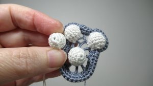 Как обвязать бусину диаметром 1 см крючком