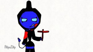 Бледжи(синяя она культист) мучает свою сестру (Скебби она голубая) звук не мой