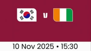 Южная Корея U17 — Кот-д'Ивуар U17 Футбол   ЧМ-2025. 3-й тур | 10.11.2025 | Прямая Трансляция