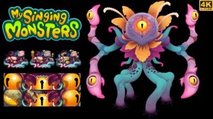 Крувьлафтовский Крокус - Все Анимации и Песни на Всех Скинах Островов - My Singing Monsters