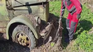 .Очень долго стоял..ГАЗ 51. Оживили старичка. Эта машина будет работать долго.