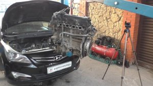 Замена двигателя G4FC производства Китай на Hyundai Solaris 2014 года Хендай Солярис 1,6 2часть