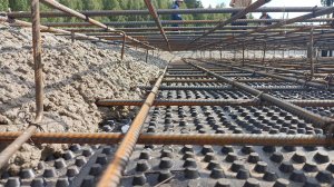 Устройство бетонной плиты  площадью 195 м2 под одноэтажный дом из несъемной опалубки Velox