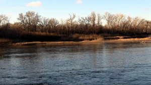 Ноябрьское утро  Река Урал Видео Виктор Поживин 3.11.25.