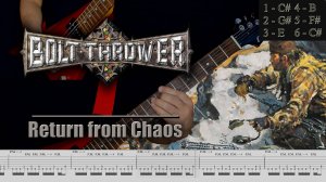 Bolt Thrower - Return From Chaos (guitar cover playthrough tabs)