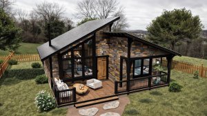 Идеальный дом на холме в стиле рустик! 🌄 Уютное убежище в гармонии с природой