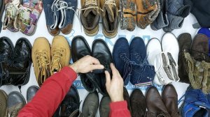 40290 ПРОДАН Обувь зимняя, 4пак, scarpe invernale, секонд (cream/extra) оптом