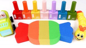 Кинетический песок. Лепим из песка. АСМР видео для детей. Развивающие мультики. Моторика. Поделки