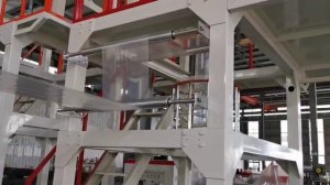 Выдувной экструдер для производства рукавной пленки SD-A50-600 (двухпостовой намотчик)