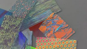 Дихроичное стекло для фьюзинга Wissmach Dichroic 96 COE прозрачная подложка