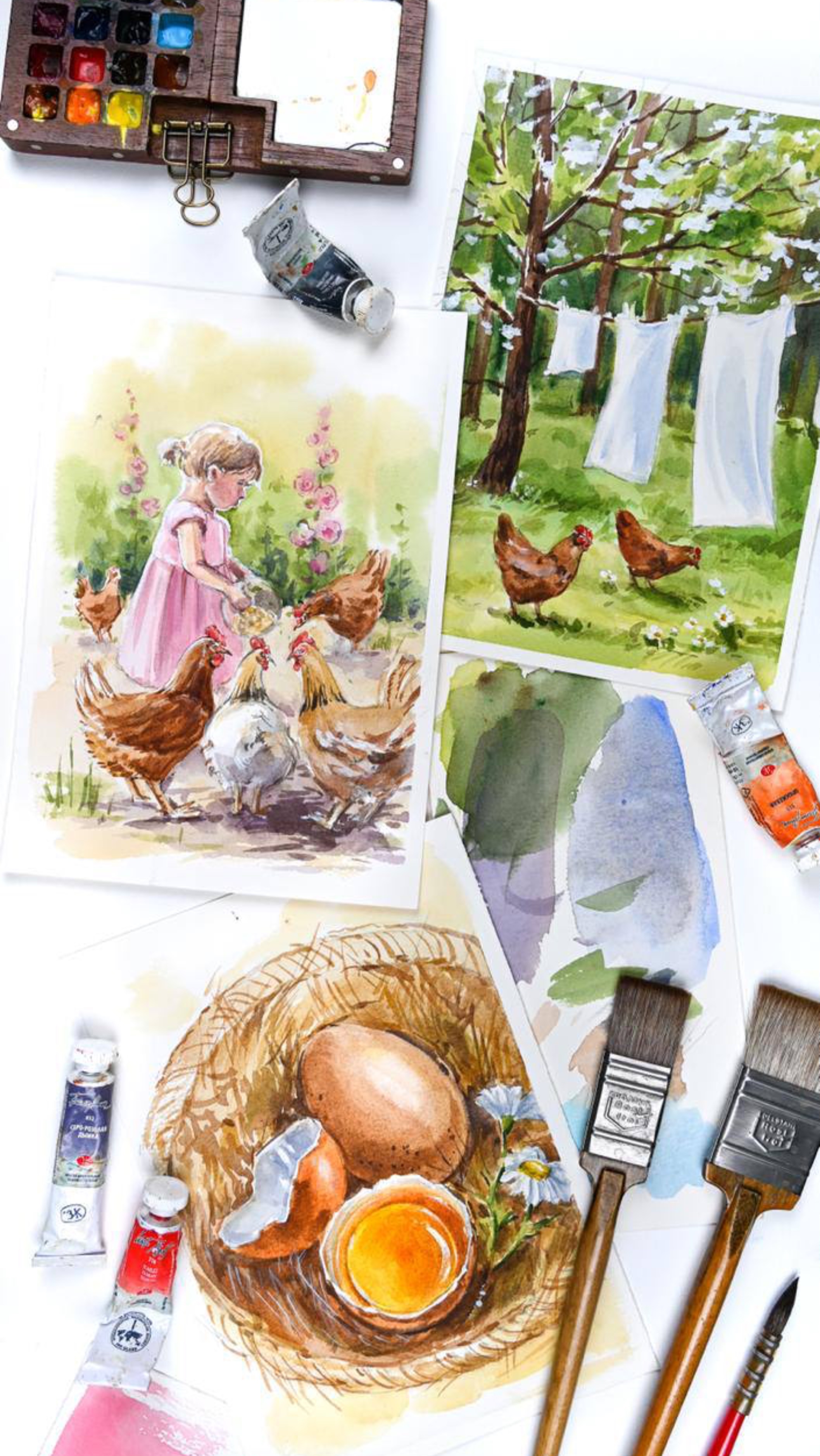 Новые уроки в моем клубе Акварельных завтраков ❤️ смотреть онлайн