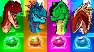 Coffin Dance Динозавры 222 уровень - Мультики про Динозавров | МУЛЬТФИЛЬМЫ ДИНОЗАВРЫ в Tiles Hop