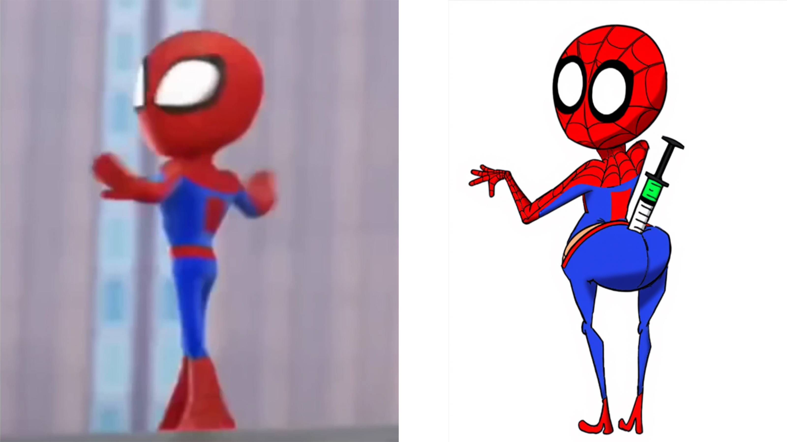  Самые смешные мемы про Человека-паука из мультфильмов 