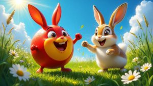 Колобок дружил с зайчишкой весело скакал