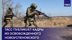 ТАСС публикует кадры из освобожденного Новоуспеновского