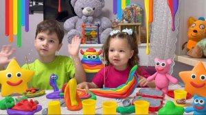 Игнат и Агата лепят из пластелина. Видео для детей. Мультфильм для детей