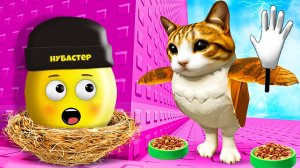 СБЕГИ ИЗ БАШНИ МЯВЛА КОТА ПТИЦЫ в ROBLOX!
