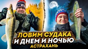 ЛОВИМ СУДАКА И ДНЁМ И НОЧЬЮ | Рыбалка в Астрахани. Осень 2025 - День 2