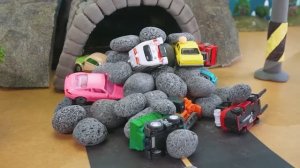 Погрузчик и бульдозер заморожены🥶 Игрушечный самосвал для тяжелой техники