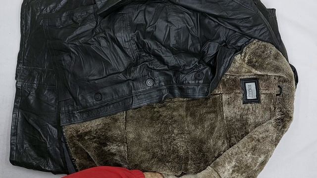 Куртки кожаные  секонд оптом 5 пак