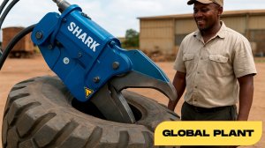 Демонстрация гидравлических ножниц для покупателя из ЮАР