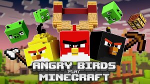 Angry birds play Minecraft: Энгри бердс играют в майнкрафт 🟨🟧🟥