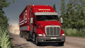 455 / ETS2 1.56 / Peterbilt 387 / Русская сборка / Взял груз из Оймякона на Якутск.