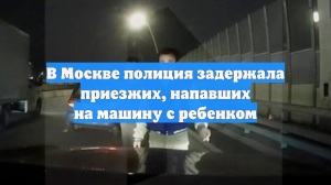 В Москве полиция задержала приезжих, напавших на машину с ребенком