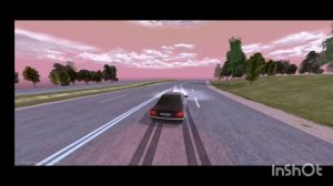 дрифт на бмв семерке блэк раша