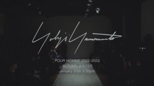 Показ мужской одежды Yohji Yamamoto осень-зима 2022-2023