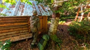 ЖИВУ КРУГЛЫЙ ГОД В ТАЙГЕ. СТРОЮ ИЗБУ БАЗОВУЮ ИЗ ВЕТРОВАЛА. БЫТ И ТАЁЖНЫЕ БУДНИ.