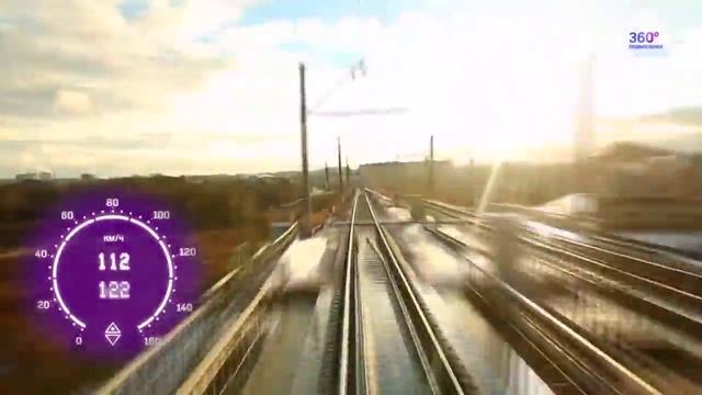 Москва-Рязань за 10 минут, из кабины электрички (60fps) смотреть онлайн