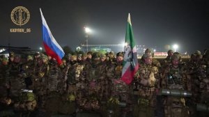 Очередная группа добровольцев из Чечни отправилась в зону СВО