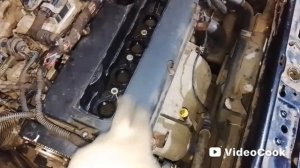 замена прокладки клапанной крышки Опель астра 1.6