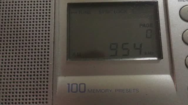 [MW DX] 954 kHz JOKR 株式会社TBSラジオ TBS Tokyo Hoso (Toda, Saitama, JPN) 01.11.2025