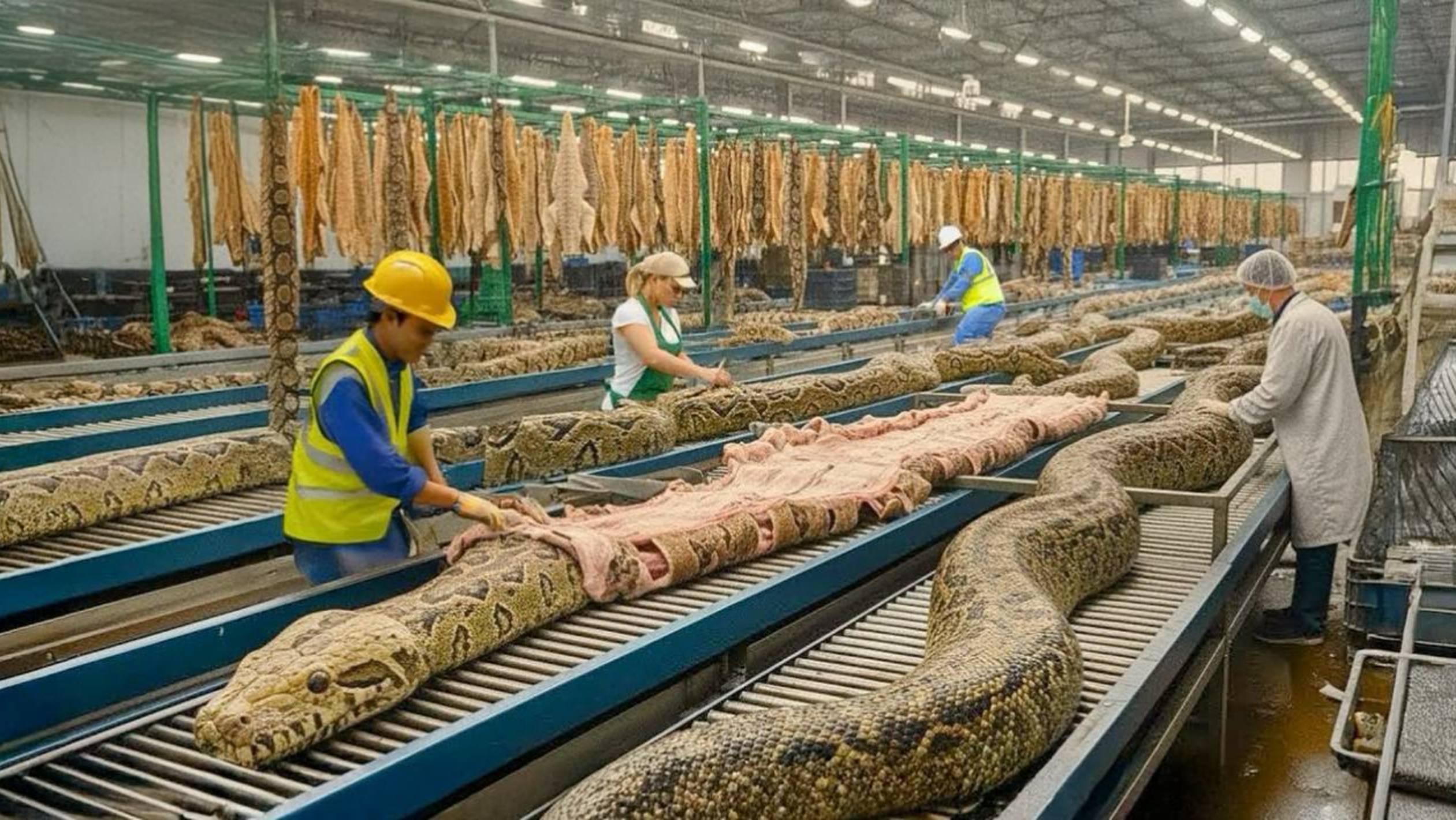 Как китайские фермеры выращивают и перерабатывают миллионы змей в вино — Змеиная ферма смотреть онлайн