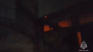 В Волгодонске огнеборцы МЧС России ликвидировали крупный  пожар на рынке, 11.11.2025