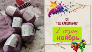 ✨СП "Год Кардиганов Сезон 2"✨ Ноябрь 🍂🍁Сколько успела связать 🧶🧶🧶