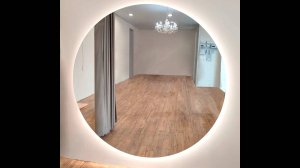 Круглое большое зеркало с подсветкой